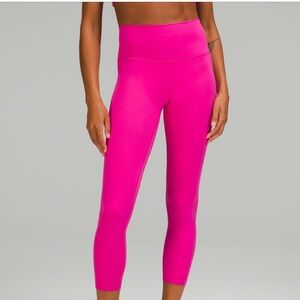 LULU 25 IN HOT PINK ALIGN LEGGINGS SIZE 2
